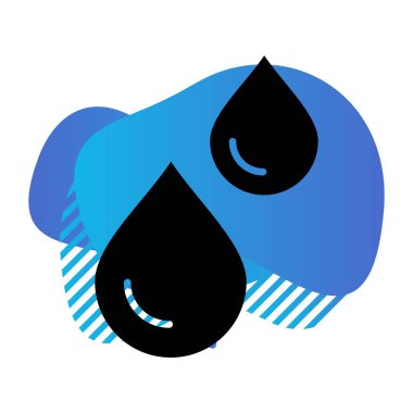 Kan simgesinin vektör illüstrasyonu