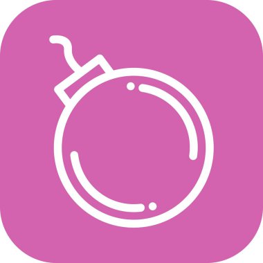 Bomba simgesinin vektör illüstrasyonu 