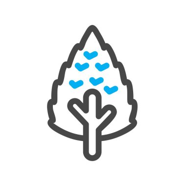 vektör ağacı düz biçim simgesi