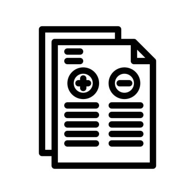 Rapor simgesinin vektör illüstrasyonu 