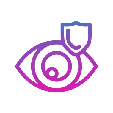 Göz simgesinin vektör illüstrasyonu 