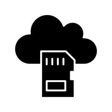 Vektör simkart düz biçim simgesi