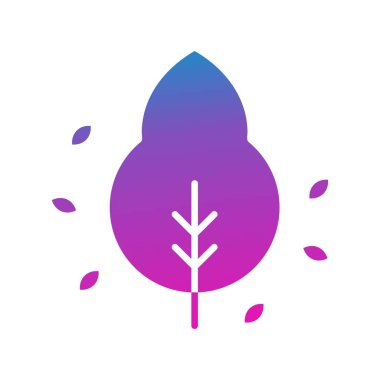 vektör ağacı düz biçim simgesi