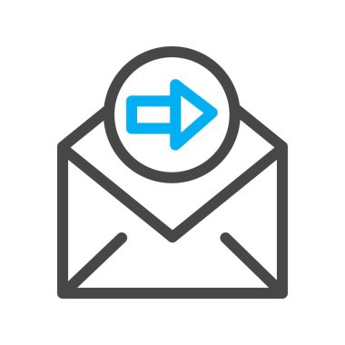  Sağ simgenin vektör illüstrasyonu