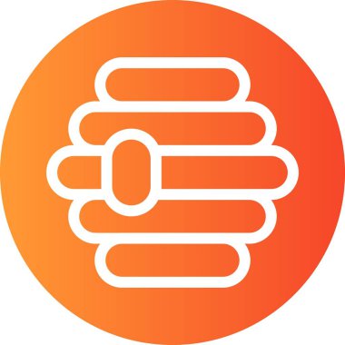 bal peteği simgesinin vektör illüstrasyonu