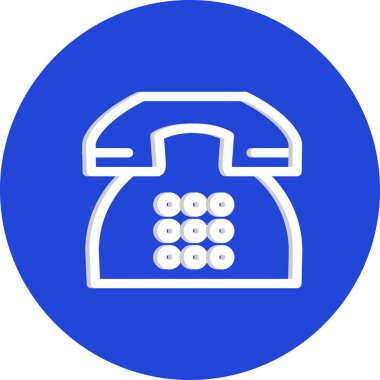 vektör telefon düz biçim simgesi