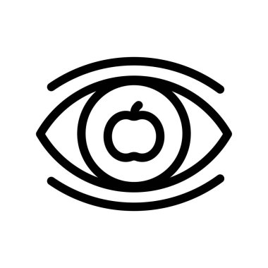 Göz simgesinin vektör illüstrasyonu 
