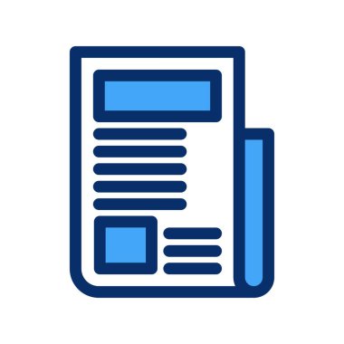 vektör haber kağıdı simgesi 