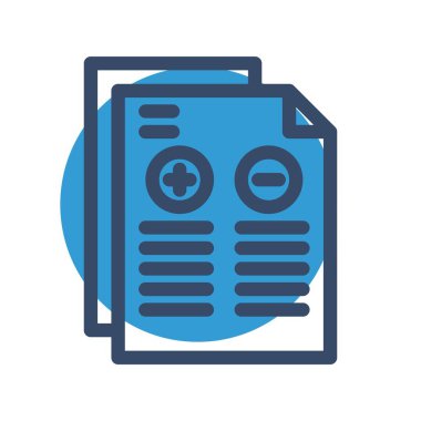 Rapor simgesinin vektör illüstrasyonu 