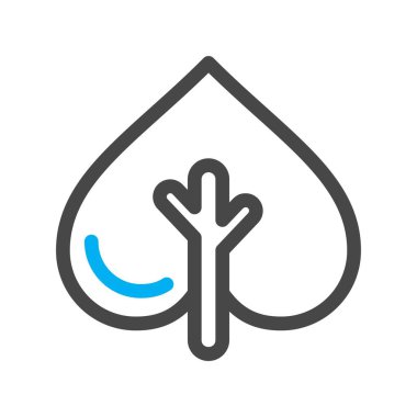 vektör ağacı düz biçim simgesi