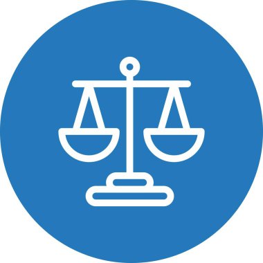  Denge simgesinin vektör illüstrasyonu   