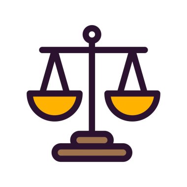  Denge simgesinin vektör illüstrasyonu   