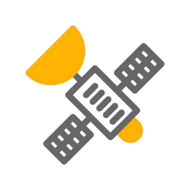 Uydu simgesinin vektör illüstrasyonu 