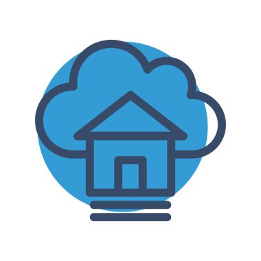  Vektör evi düz biçim simgesi