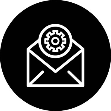  Simgeyi ayarlamanın vektör illüstrasyonu