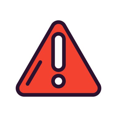 Uyarı simgesinin vektör illüstrasyonu 