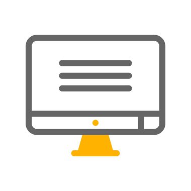 Lcd simgesinin vektör illüstrasyonu  