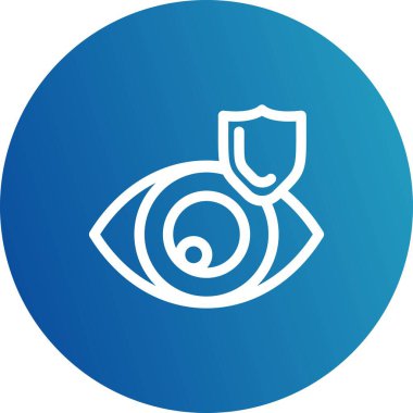 Göz simgesinin vektör illüstrasyonu 