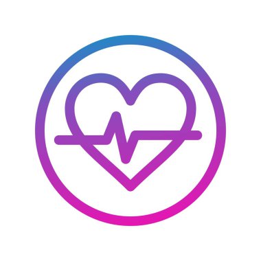 Kalp simgesinin vektör illüstrasyonu