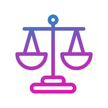  Denge simgesinin vektör illüstrasyonu   