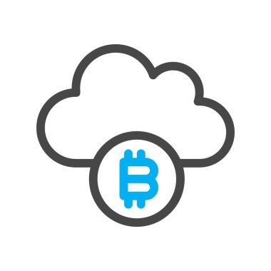  Vektör Bitcoin düz biçim simgesi