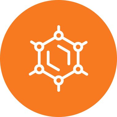 Atom simgesinin vektör illüstrasyonu 