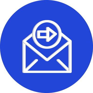  Sağ simgenin vektör illüstrasyonu