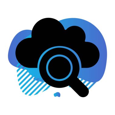 Vektör Bul düz biçim simgesi