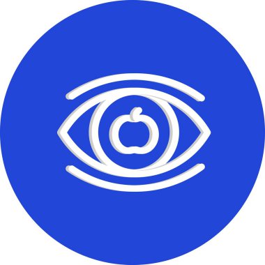 Göz simgesinin vektör illüstrasyonu 