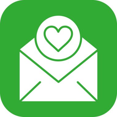 Kalp simgesinin vektör illüstrasyonu