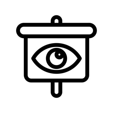 Göz simgesinin vektör illüstrasyonu 