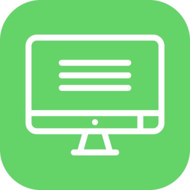 Lcd simgesinin vektör illüstrasyonu  