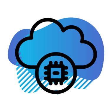 Vektör yongası düz biçim simgesi