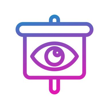 Göz simgesinin vektör illüstrasyonu 