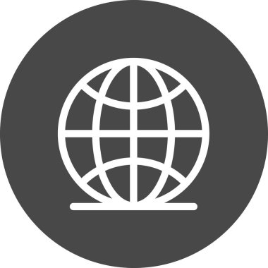 Vektör Dünya düz biçim simgesi