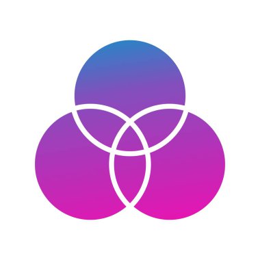 Çember simgesinin vektör illüstrasyonu 