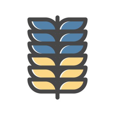 Çiçek simgesinin vektör illüstrasyonu