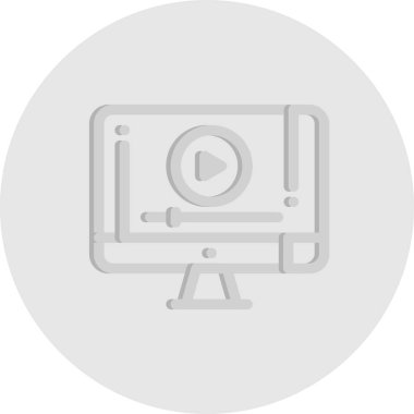 Lcd simgesinin vektör illüstrasyonu  