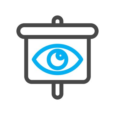 Göz simgesinin vektör illüstrasyonu 