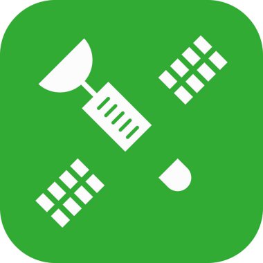 Uydu simgesinin vektör illüstrasyonu 