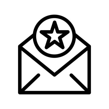 Yıldız simgesinin vektör illüstrasyonu 