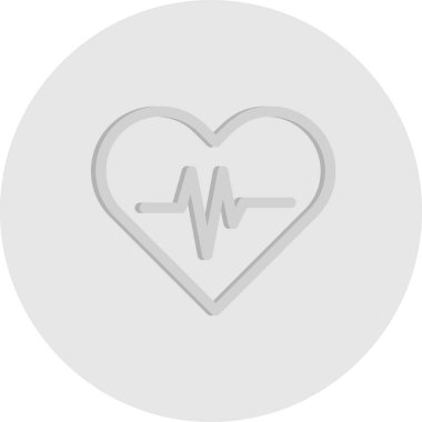 vektör kalp atışı simgesi 