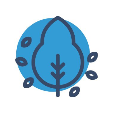 vektör ağacı düz biçim simgesi