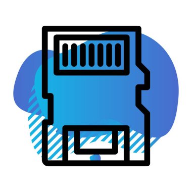 vektör Bellek Kartı simgesi 