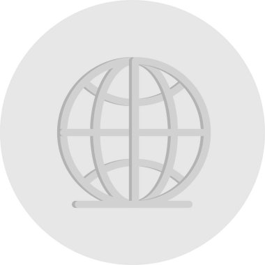 Vektör Dünya düz biçim simgesi