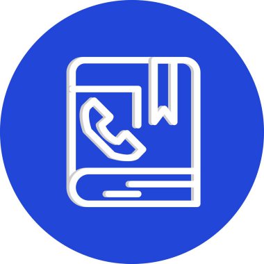 vektör iletişim kitabı simgesi   