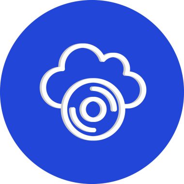 Vektör dvd düz biçim simgesi