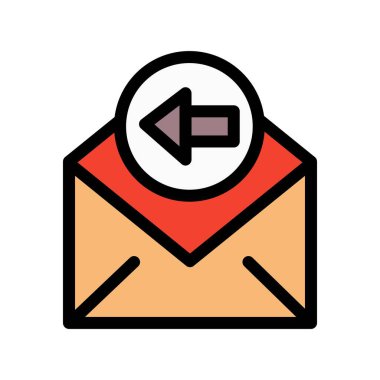  Sol simgenin vektör illüstrasyonu