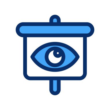 Göz simgesinin vektör illüstrasyonu 