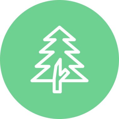 vektör çam biçimi simgesi